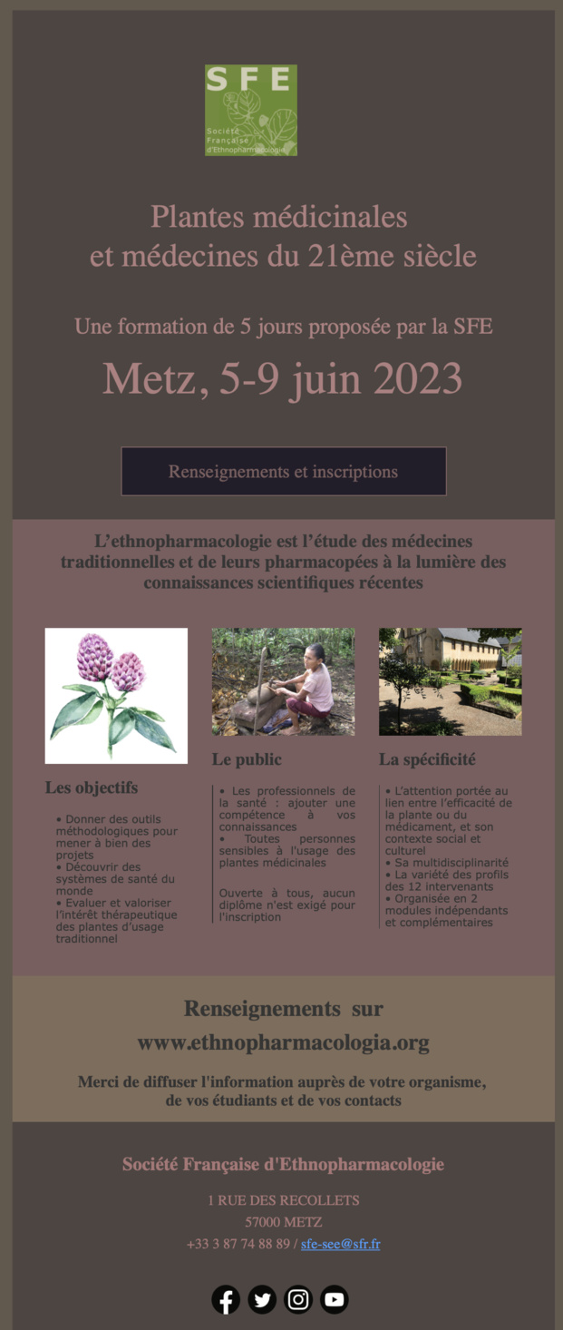 Formation SFE à Metz du 5 au 9 juin 2023 Formation SFE à Metz du 5 au 9 juin 2023