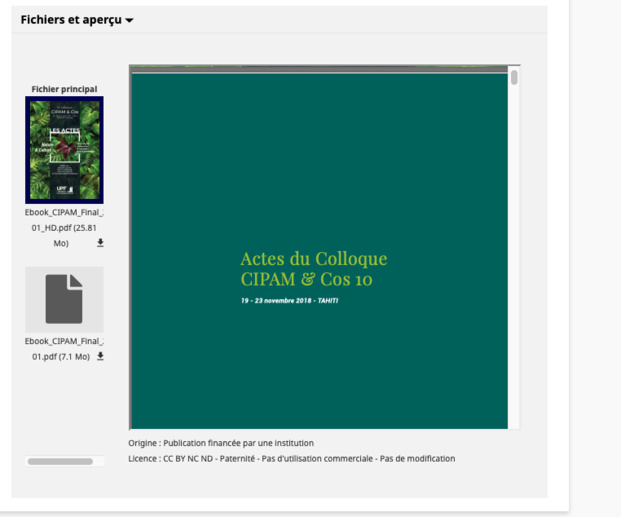 Lien de récupération du CIPAM 10 Lien de récupération du CIPAM 10