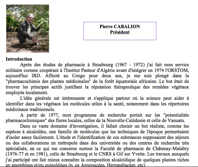 Pierre Cabalion : Vice-président Pierre Cabalion : Vice-président
