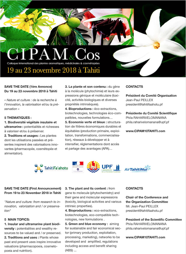 CIPAM & Cos du 19 au 23 novembre à Tahiti