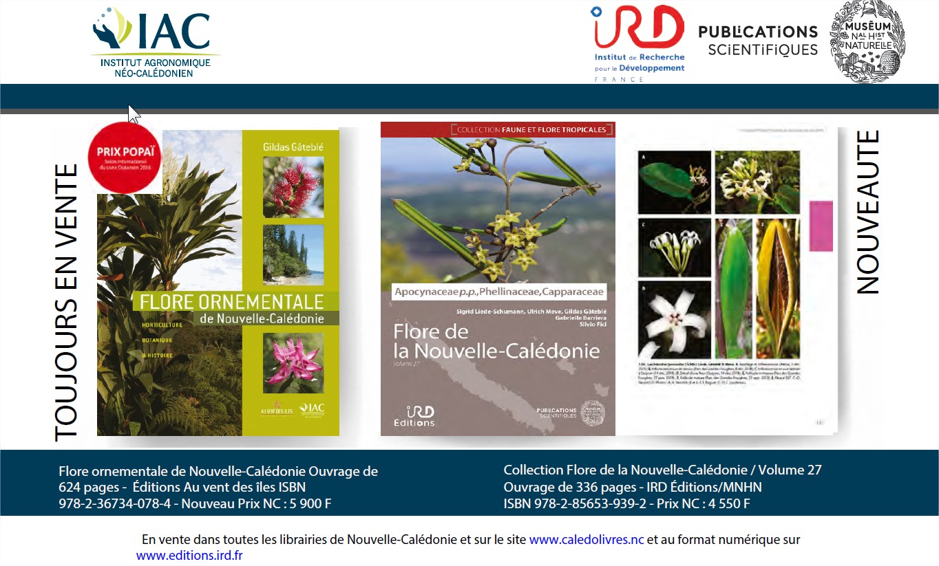 Deux ouvrages de référence pour (re)découvrir l'exceptionnelle richesse floristique de Nouvelle-Calédonie