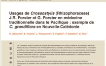 Usages de Crossostylis (Rhizophoraceae) J.R. Forster et G. Forster en médecine traditionnelle dans le Pacifique Usages de Crossostylis (Rhizophoraceae) J.R. Forster et G. Forster en médecine traditionnelle dans le Pacifique